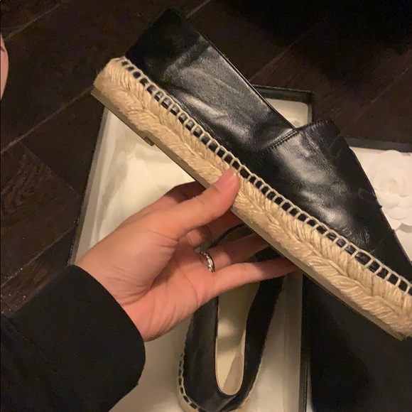 Chanel black espadrilles size 6 - Picture 4 of 5